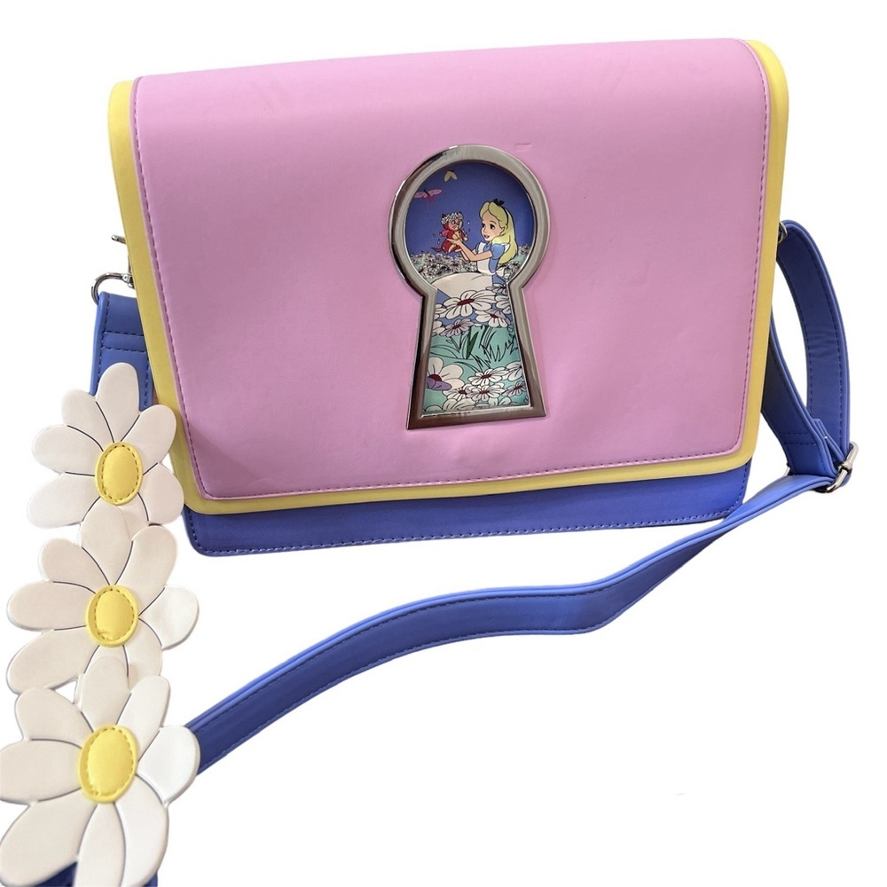 DISNEY LOUNGEFLY Alice And Wonderland Keyhole Crossbody Bag